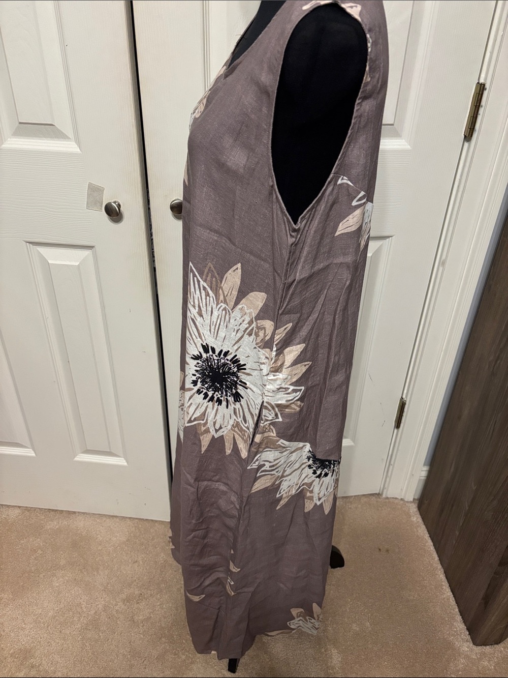 Coldwater Creek Bold Impressions Petite Linen Dress - Picture 7 of 10